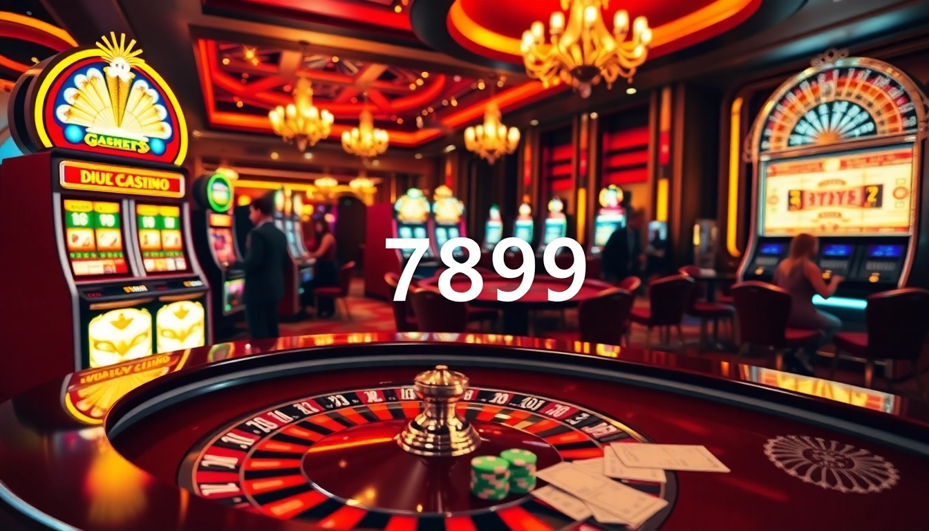 Players enjoying a thrilling game experience at 789F casino with vibrant gaming elements.