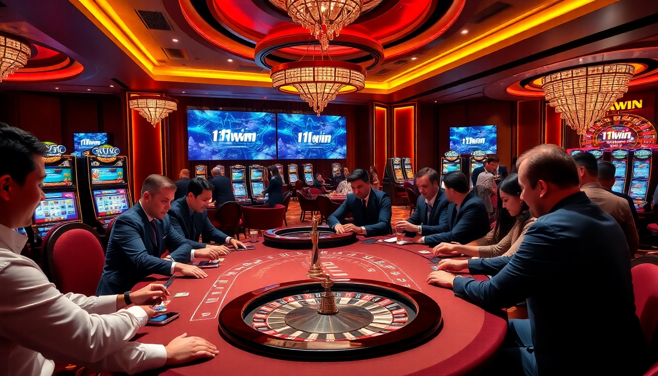 Experience the thrill of gaming at 11win net with professional dealers at an upscale live casino table.