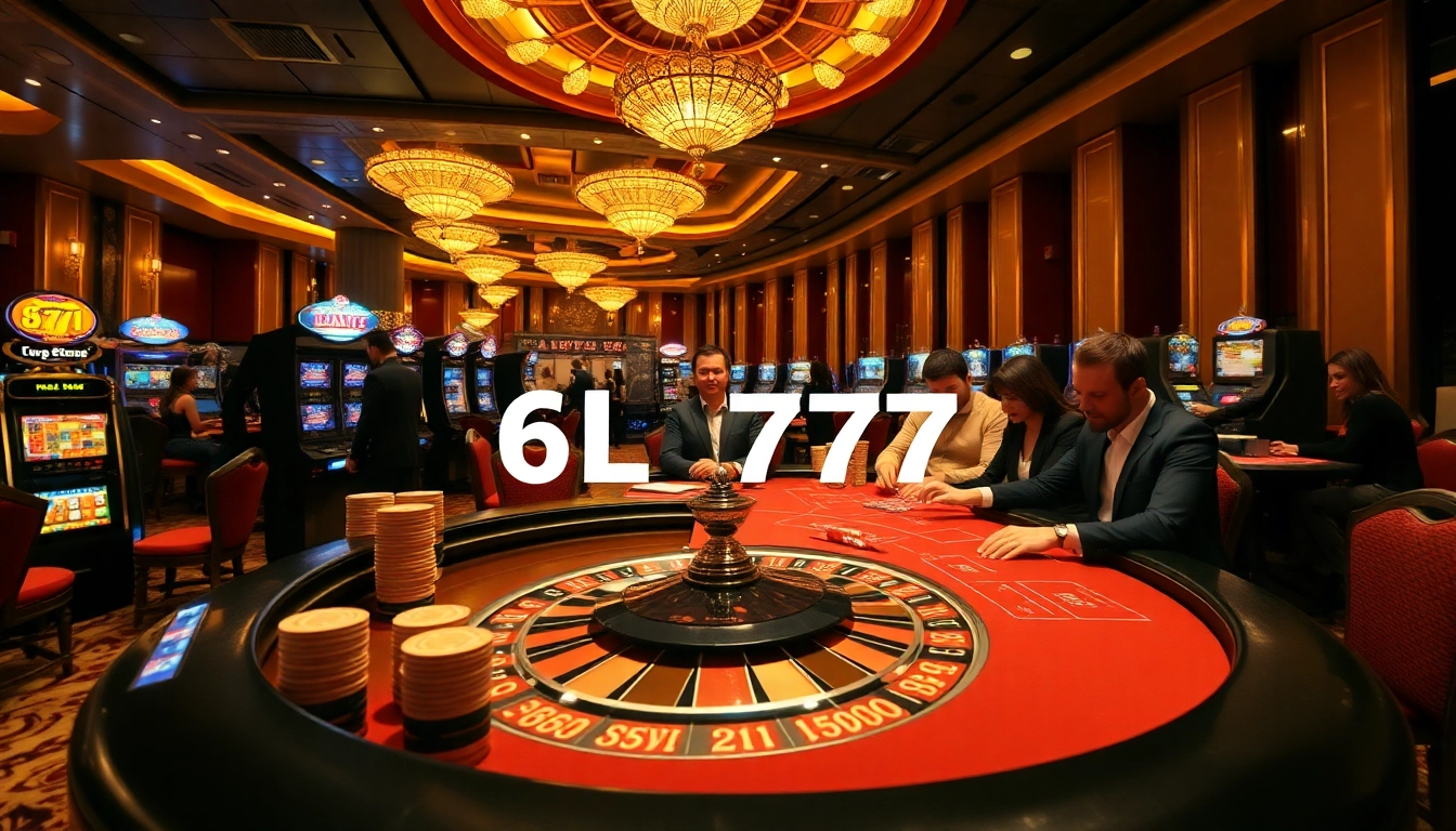 Experience high-stakes gambling excitement with 6L777 at an upscale casino.