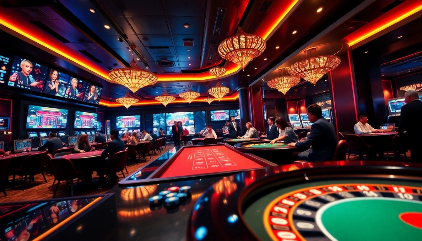 S666.nyc vibrant online gambling experience with poker and roulette games, showcasing excitement and luxury.