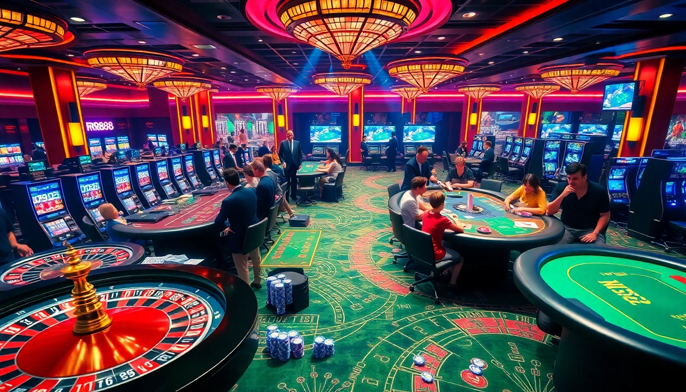 Experience the excitement of RR88 with thrilling casino gameplay and vibrant atmosphere.