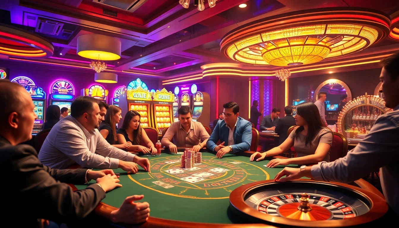 Kèo nhà cái highlights thrilling moments at a professional poker table with vibrant casino elements.