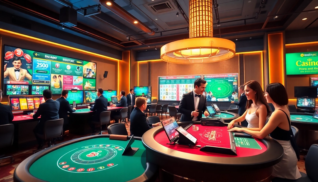 Interactive online casino gaming scene at w88.nyc with Baccarat, Blackjack, and Keno.