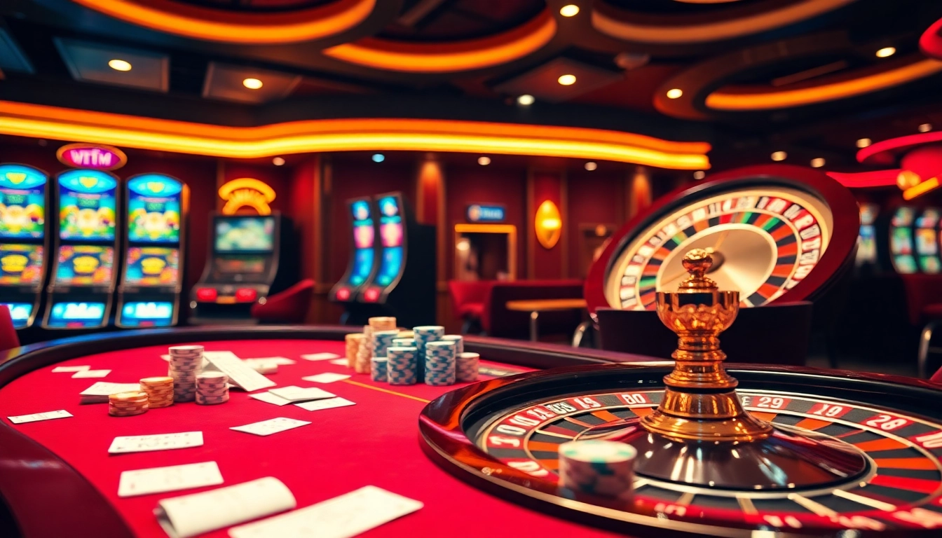 Experience the thrilling gaming landscape of 88vv with poker chips, cards, and a vibrant casino atmosphere.
