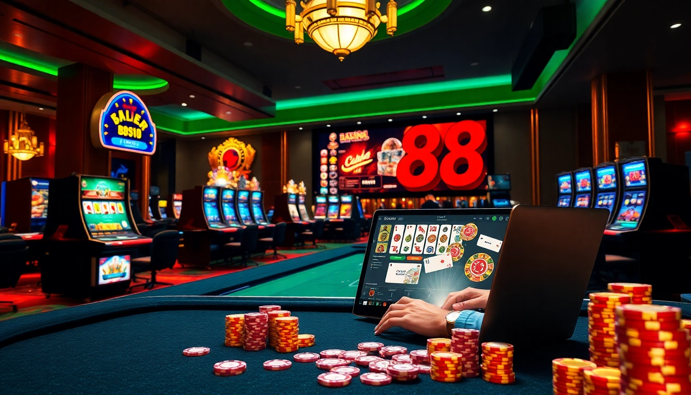 Experience thrilling online gaming action with đăng nhập lc88 at a vibrant casino.