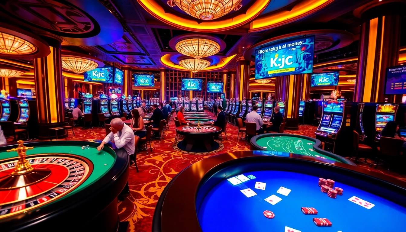 Experience thrilling gaming with https://kjc.money/ at luxurious casino tables filled with exciting action.