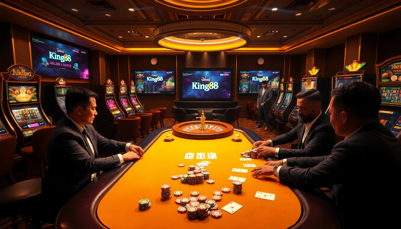 Experience the thrill of King88 as players engage in intense casino games full of excitement.