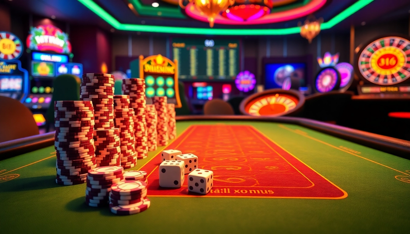 Engage in thrilling Tài Xỉu MD5 action at this vibrant online casino table, showcasing excitement and strategy.