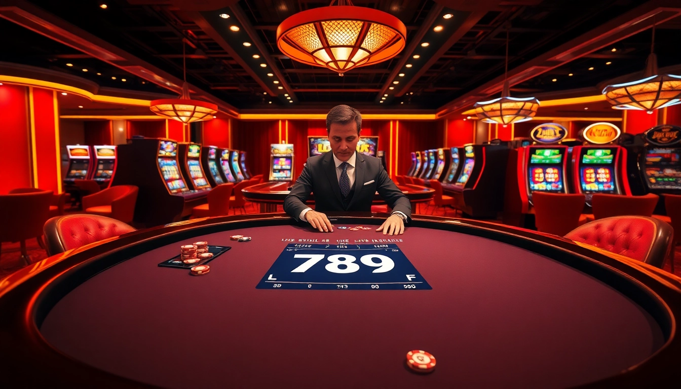 Engaging scene at 789F casino table with vibrant betting options and excited players.