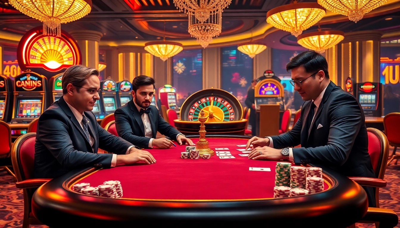 Experience the thrill of gaming at gamebaidoithuong.trading with professional poker players and vibrant casino elements.