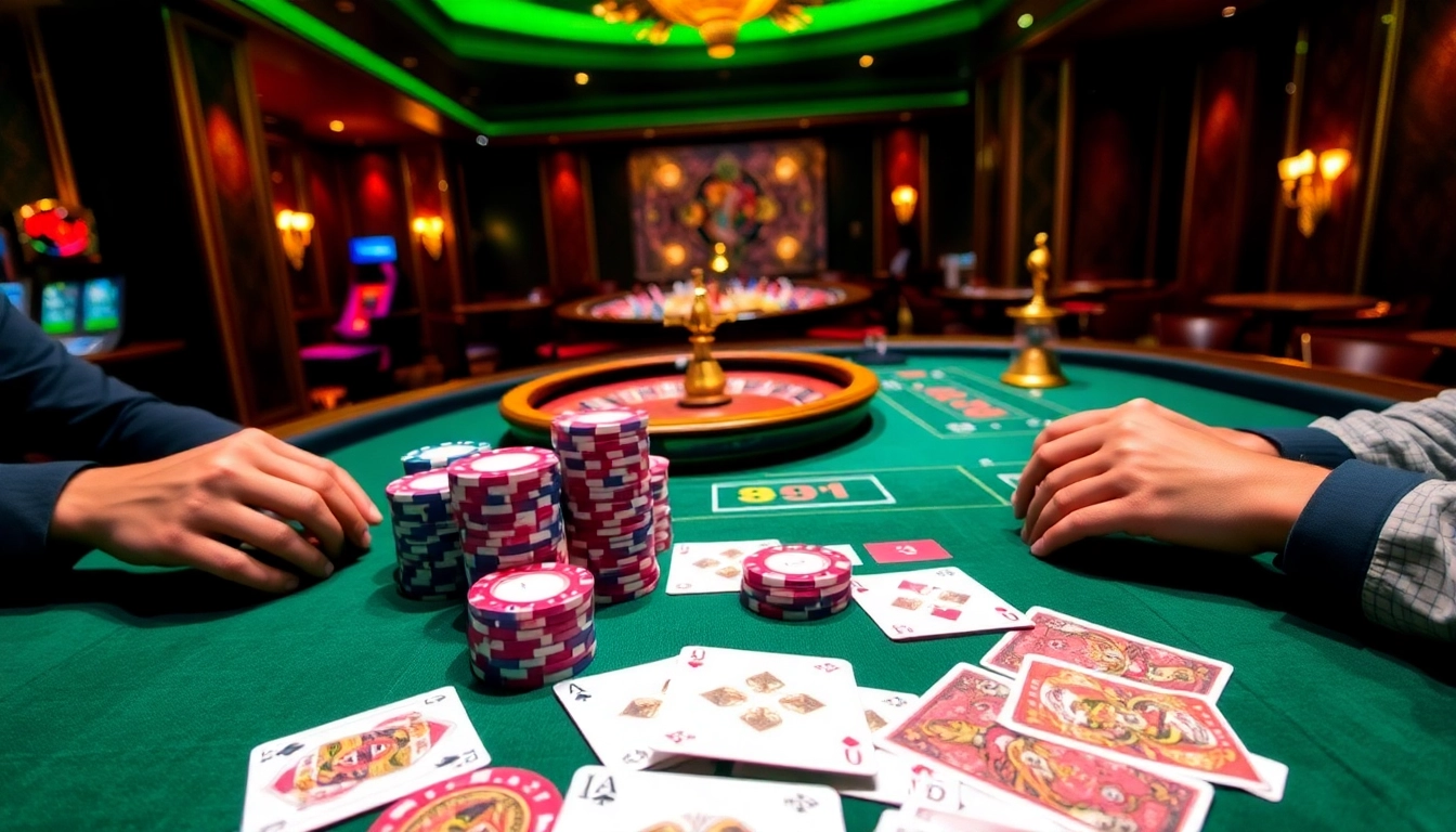 Experience thrilling poker gameplay at https://fly88seo.com/ with vibrant chips and strategic bets.