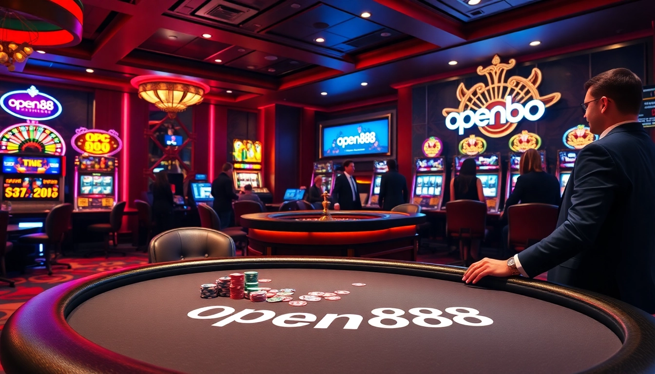 Experience the excitement of open88 casino with vibrant tables, chips, and thrilling gameplay.