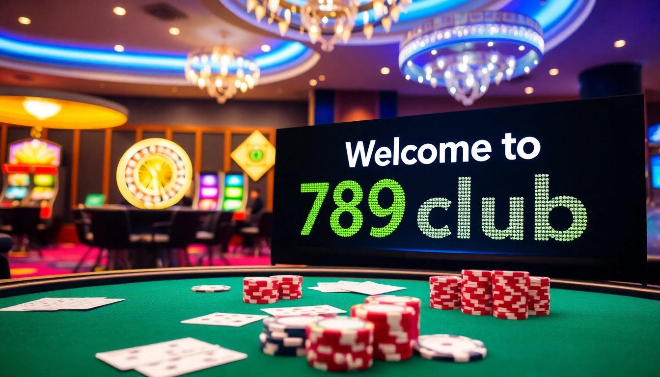 Experience the excitement of 789club with vibrant casino games and elegant poker tables.