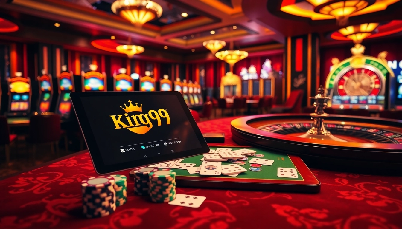 Experience thrilling gameplay at King79's vibrant casino with colorful tables and exciting slots.