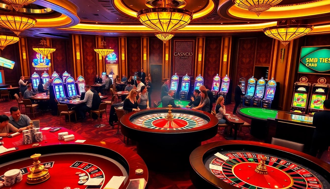 Experience the thrill of a casino with vibrant games and betting strategies promoting 5MB success.